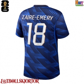 Frankrike Warren Zaire-Emery #18 Hemmatröja VM 2026 Kortärmad